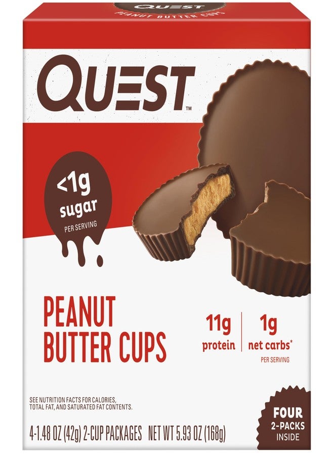 Quest Nutrition Peanut Butter Cups, 11g Protein, 1g Sugar, Low Carb, Gluten Free, Keto Friendly, 4 Count - Image 1